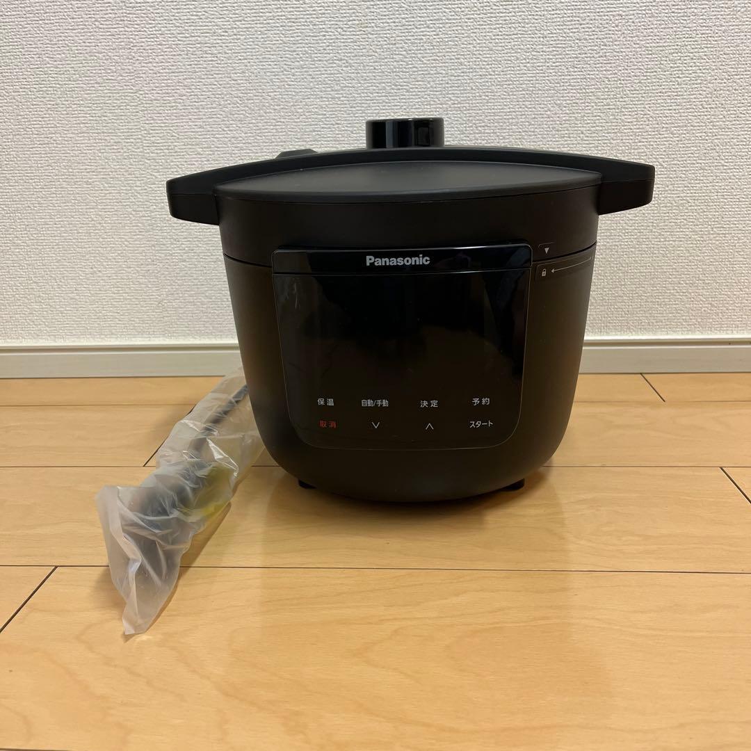 Panasonic 電気圧力鍋 黒（新品に近い）