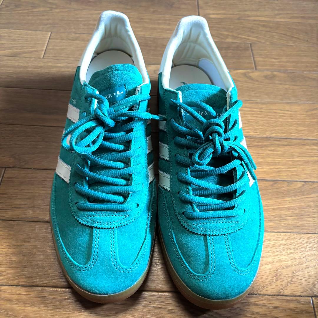 アディダス adidas オリジナルス スニーカー インドア　緑　グリーン　27