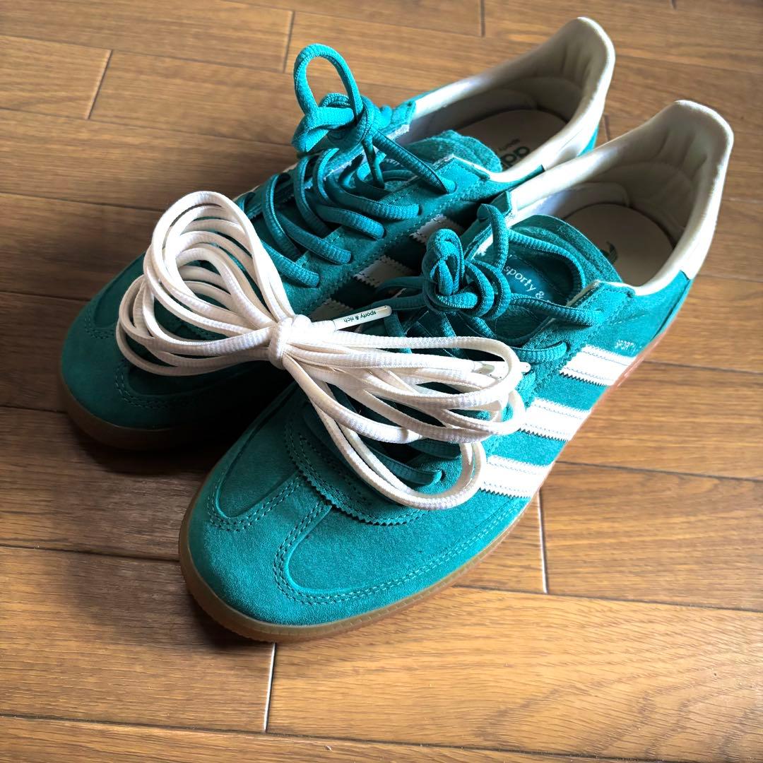 アディダス adidas オリジナルス スニーカー インドア　緑　グリーン　27