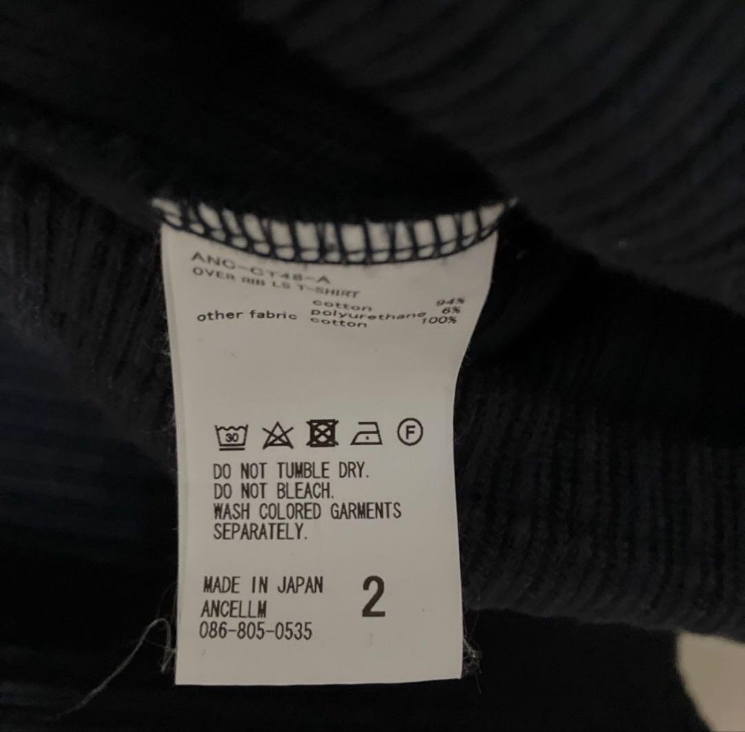 ANCELLM アンセルムOVER RIB LS T-SHIRT