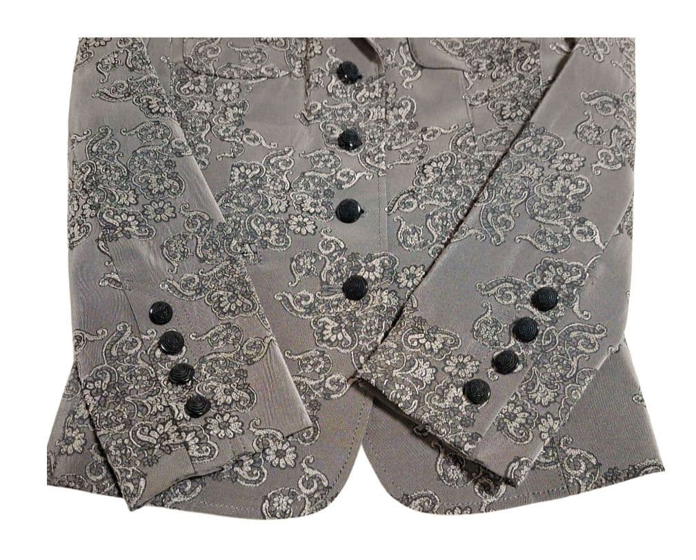 ユーバイウンガロ　パンツスーツ　ジャケット　ペイズリー　日本製