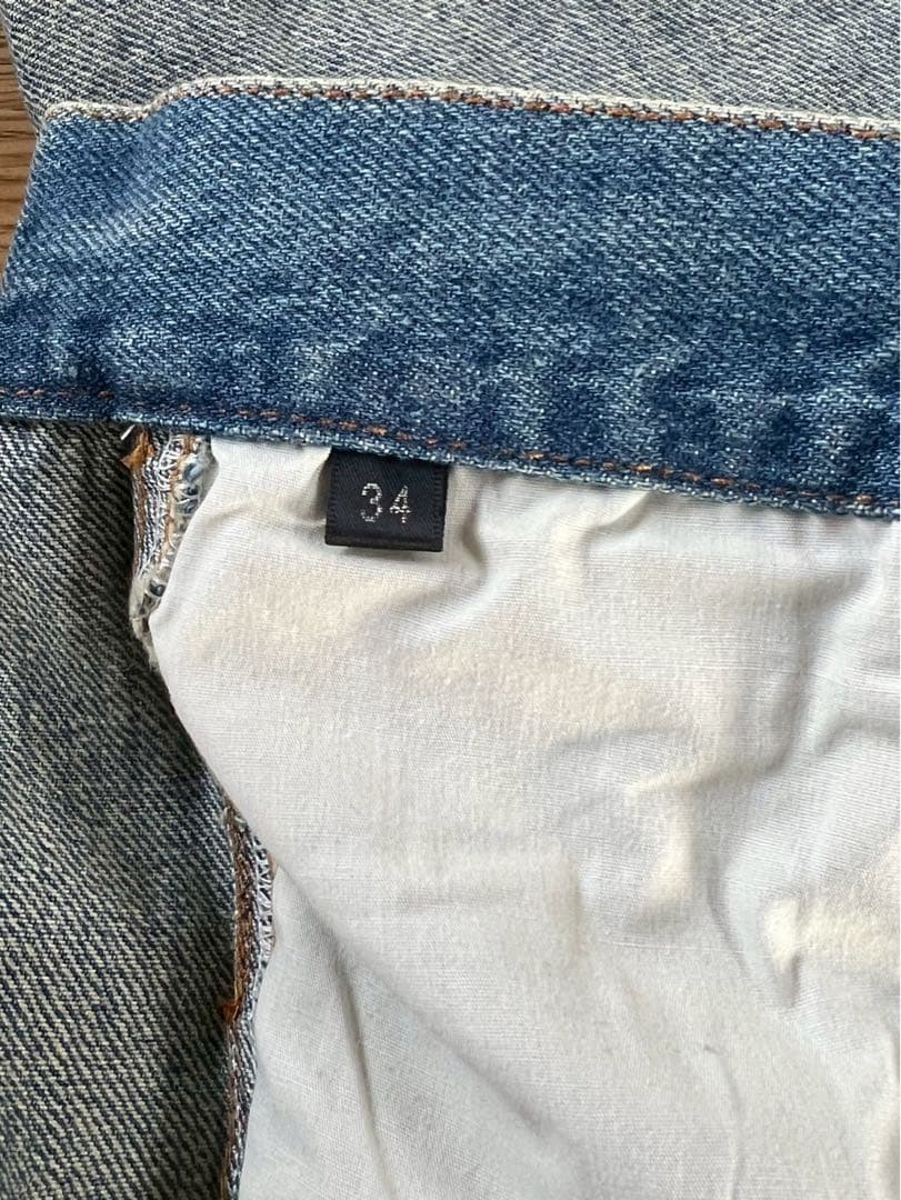 【古着】 ビーズ装飾デニムショーツ