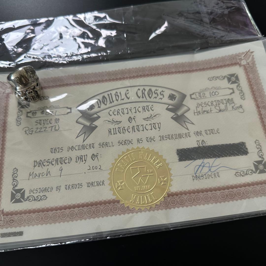 Travis Walker Helmet Skull Ring 21号　保証書付