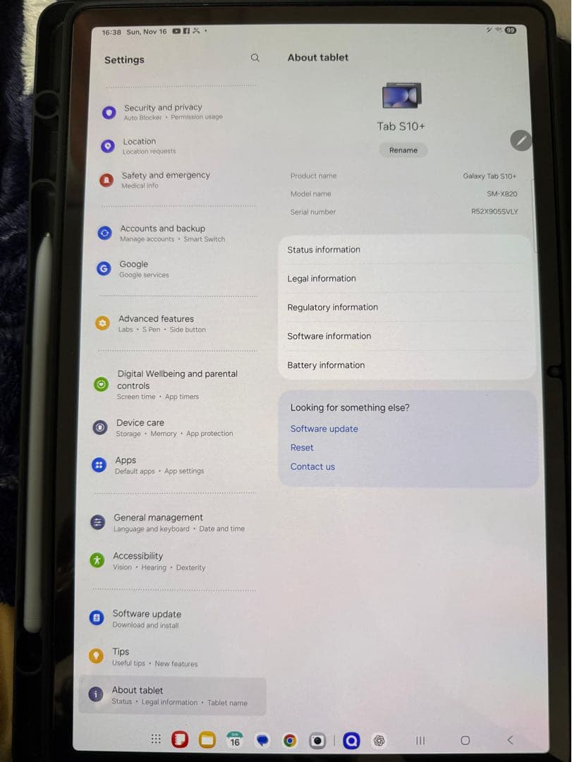 Samsung Galaxy Tab S10+ 512GB /美品/付属品完備