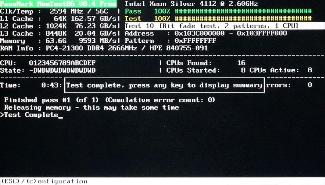 HP純正メモリ 8GBx4 計32GB PC4-2666 ECC Reg AW