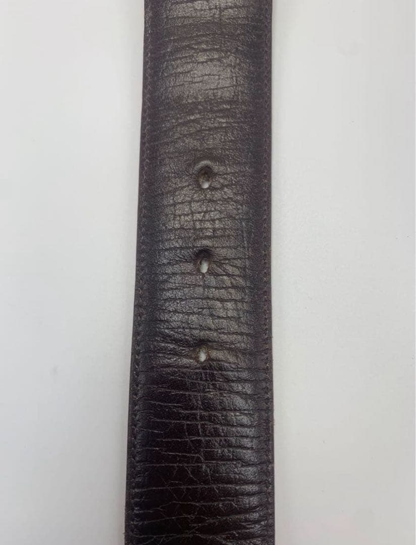 GUCCI　グッチ GGスプリーム　インターロッキング　ベルト　シルバー P55