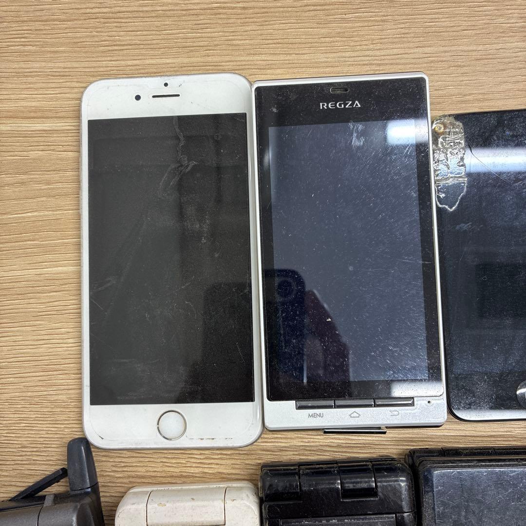ガラケー PHS スマホ　ジャンク品 まとめ売り 計21台 携帯電話 部品取り