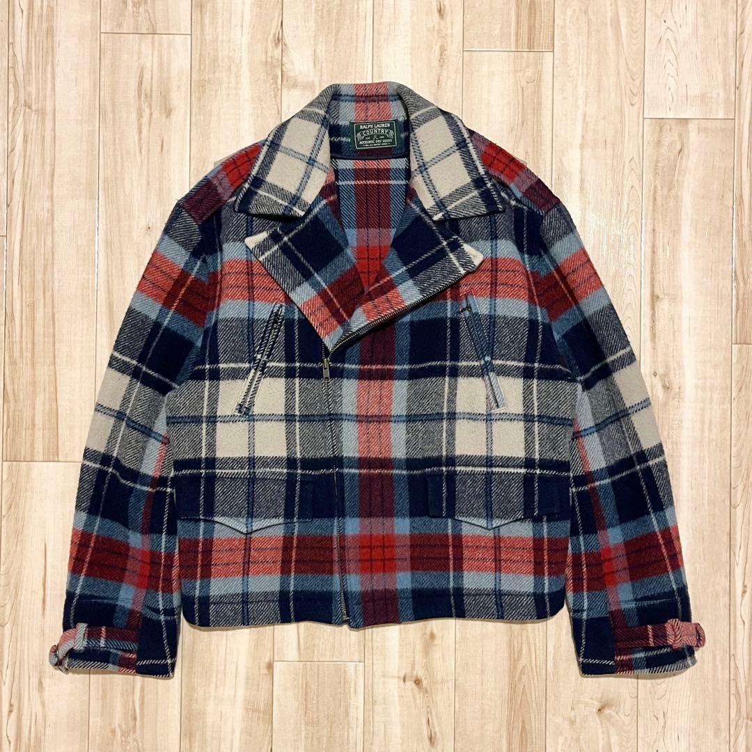 激レア！1990’s RALPH LAUREN “PLAID CHECK”JKT