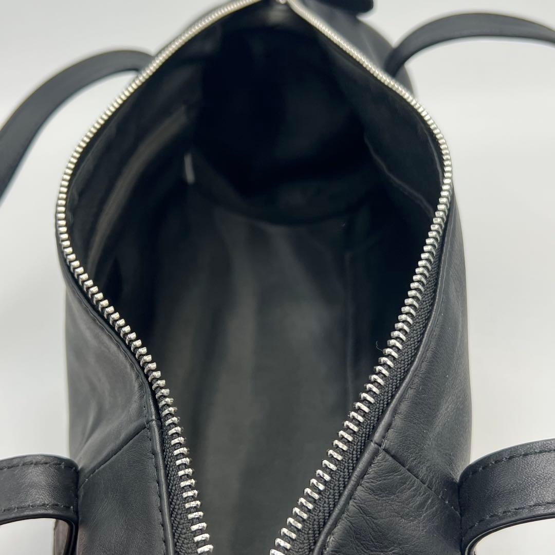 ear PAPILLONNER カフェチャーム付き円柱バック　ブラック　極美品