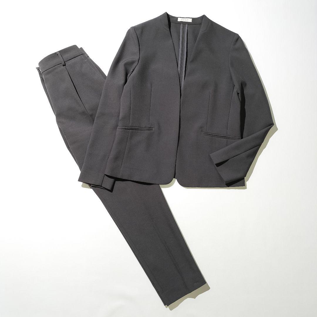 2024 PLST 洗える プレミアムオックス パンツスーツ セットアップ S