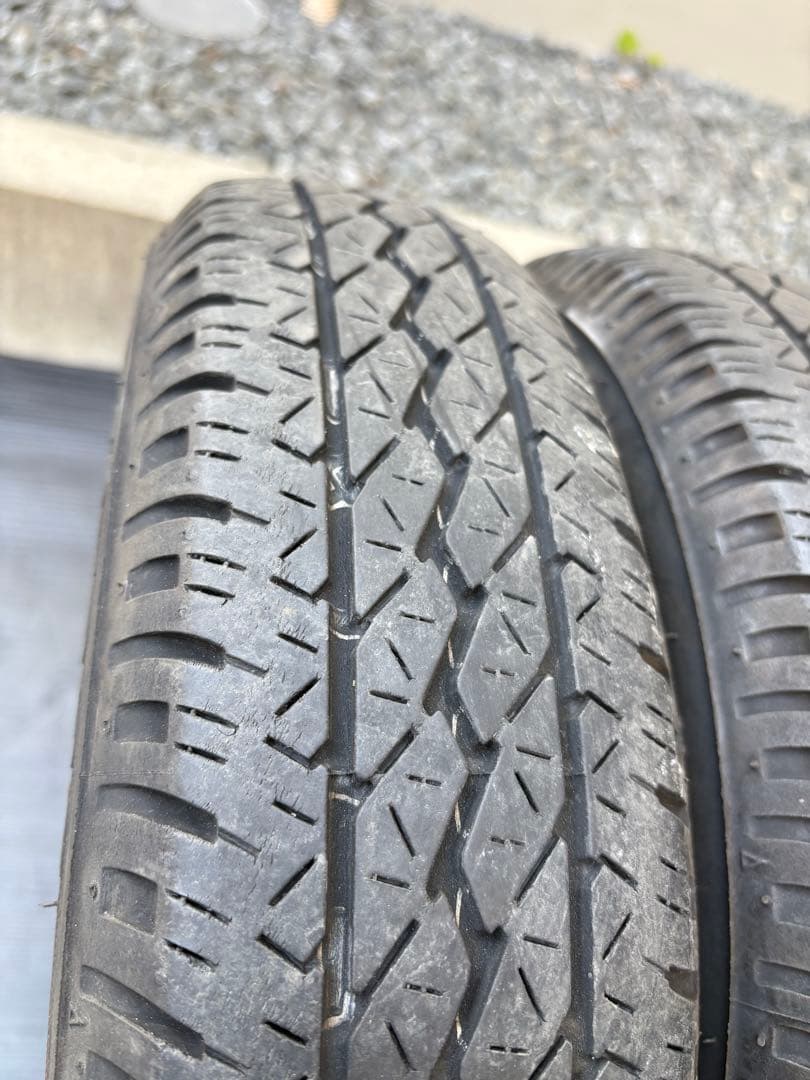軽バン軽トラ アクティ K305 145/80R12 ２本送料込み⛰️