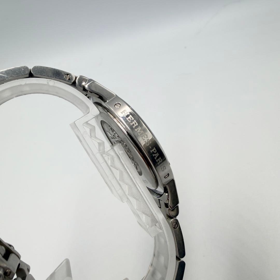 【人気✨】HERMES メンズ　腕時計　クリッパー　黒　CL6.710 新品電池