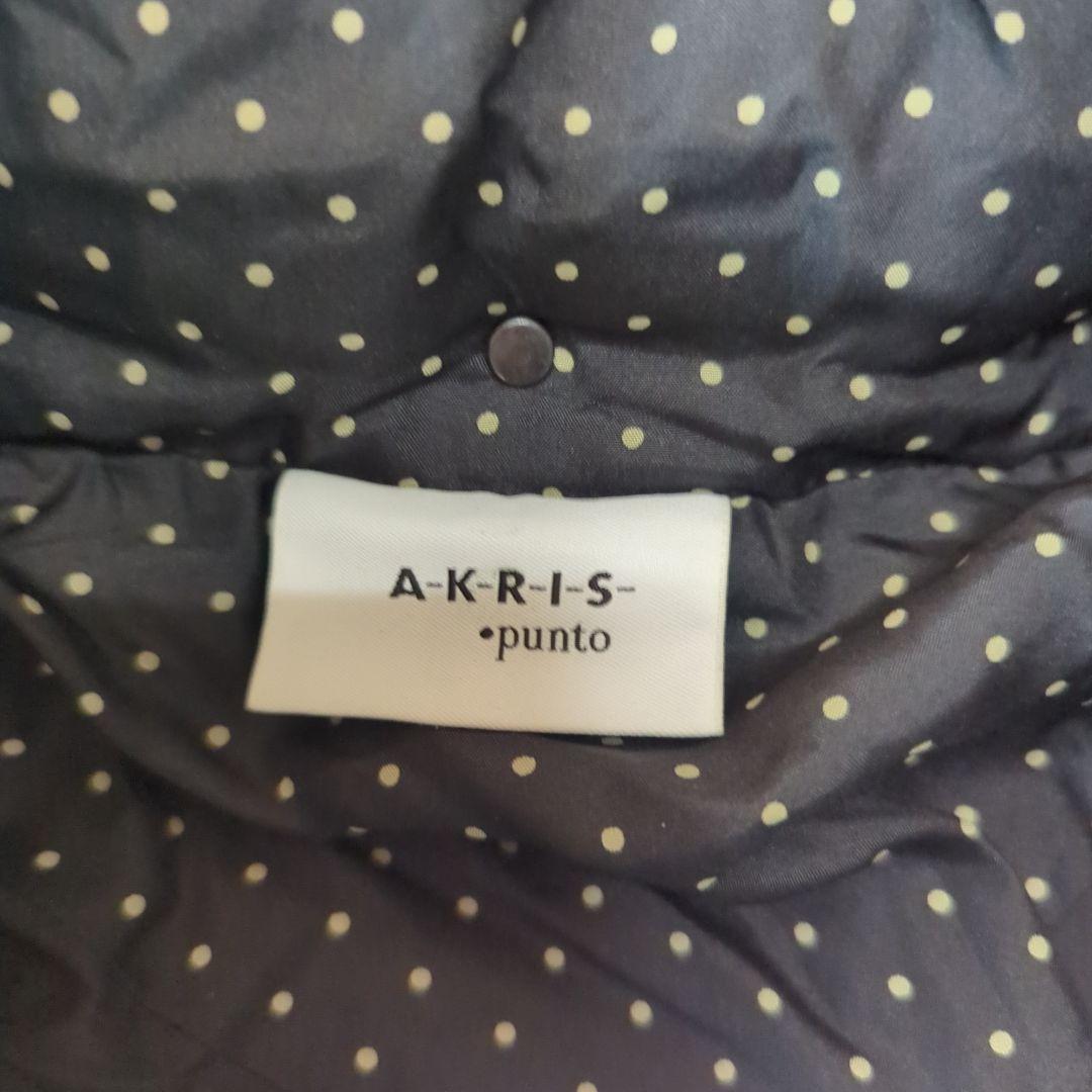 A-KRIS punto ドット柄ダウンジャケット