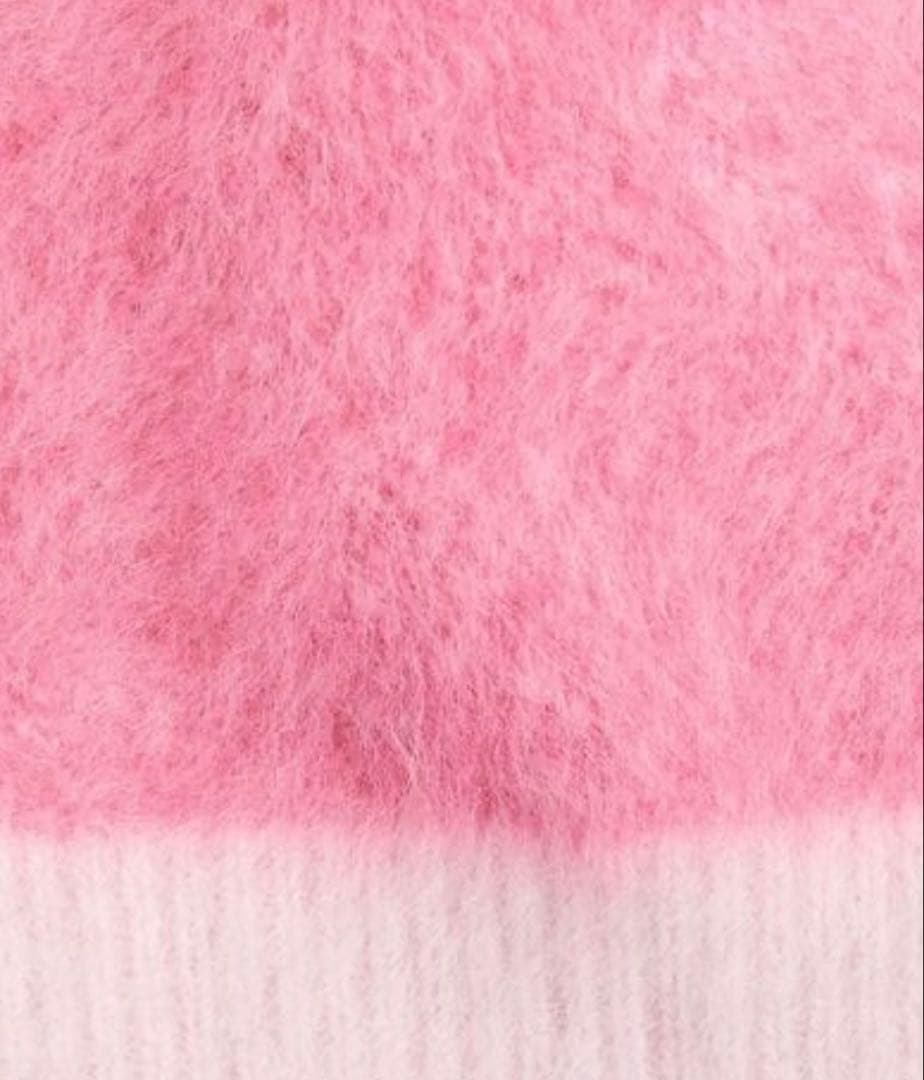 ユナイテッドアローズ フォックス カシミヤ クルーネック ニット ピンク