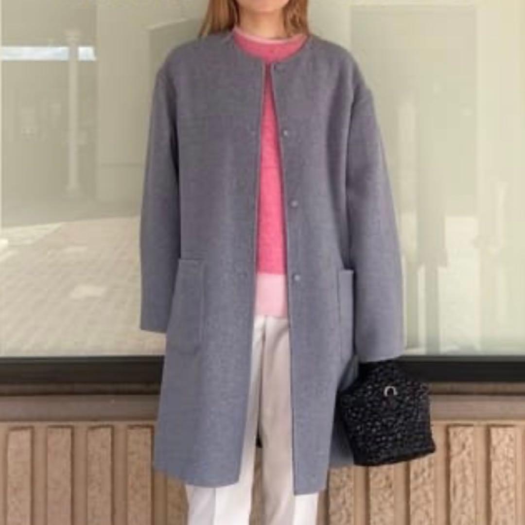 ユナイテッドアローズ フォックス カシミヤ クルーネック ニット ピンク