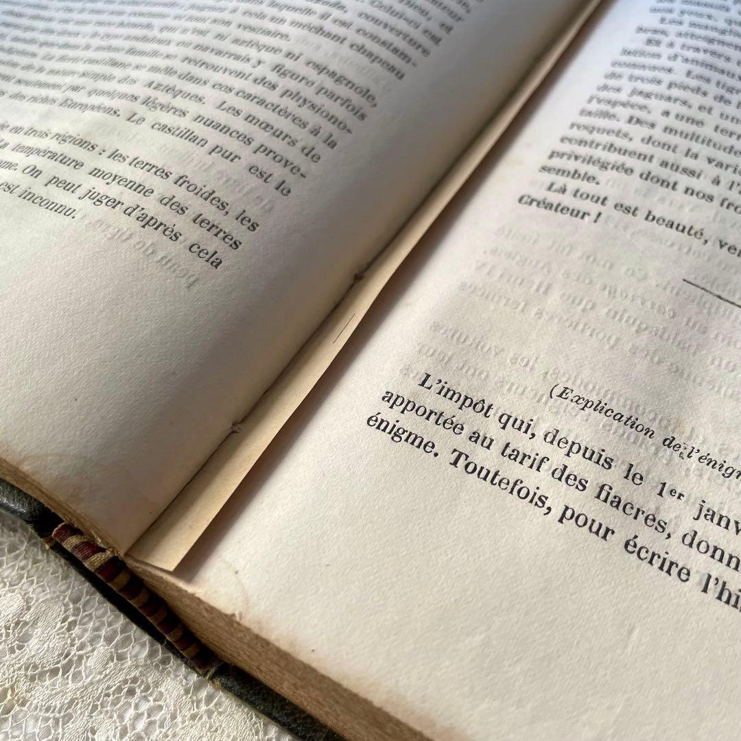 マガジン・デ・ドゥモアゼル1863年　フランスアンティーク　本　古書　彩色銅版画