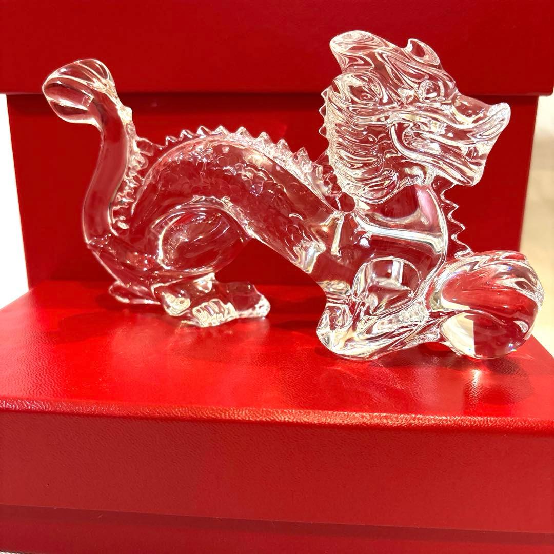 美品　バカラ　干支オブジェ　ドラゴン　箱付き