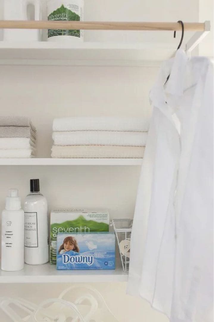 TOWER、山崎実業、ランドリーシェル、ランドリーラック、ホワイト