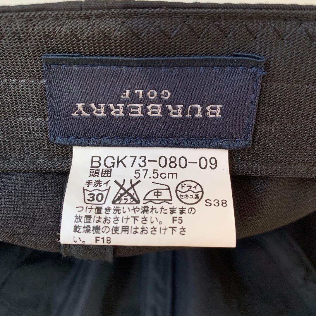 BURBERRY バーバリーゴルフ　ノバチェック　黒キャップ　美品