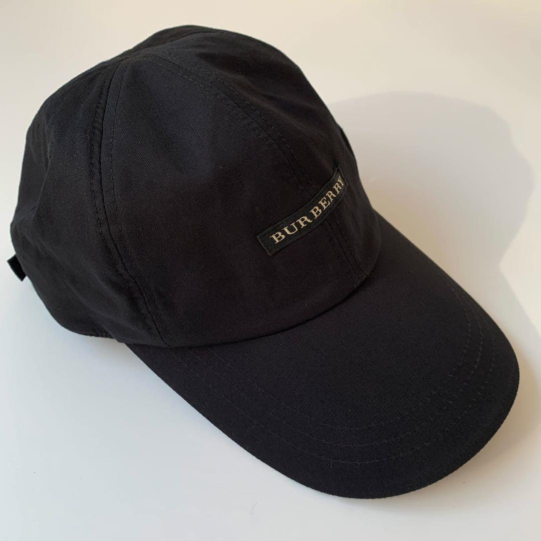 BURBERRY バーバリーゴルフ　ノバチェック　黒キャップ　美品