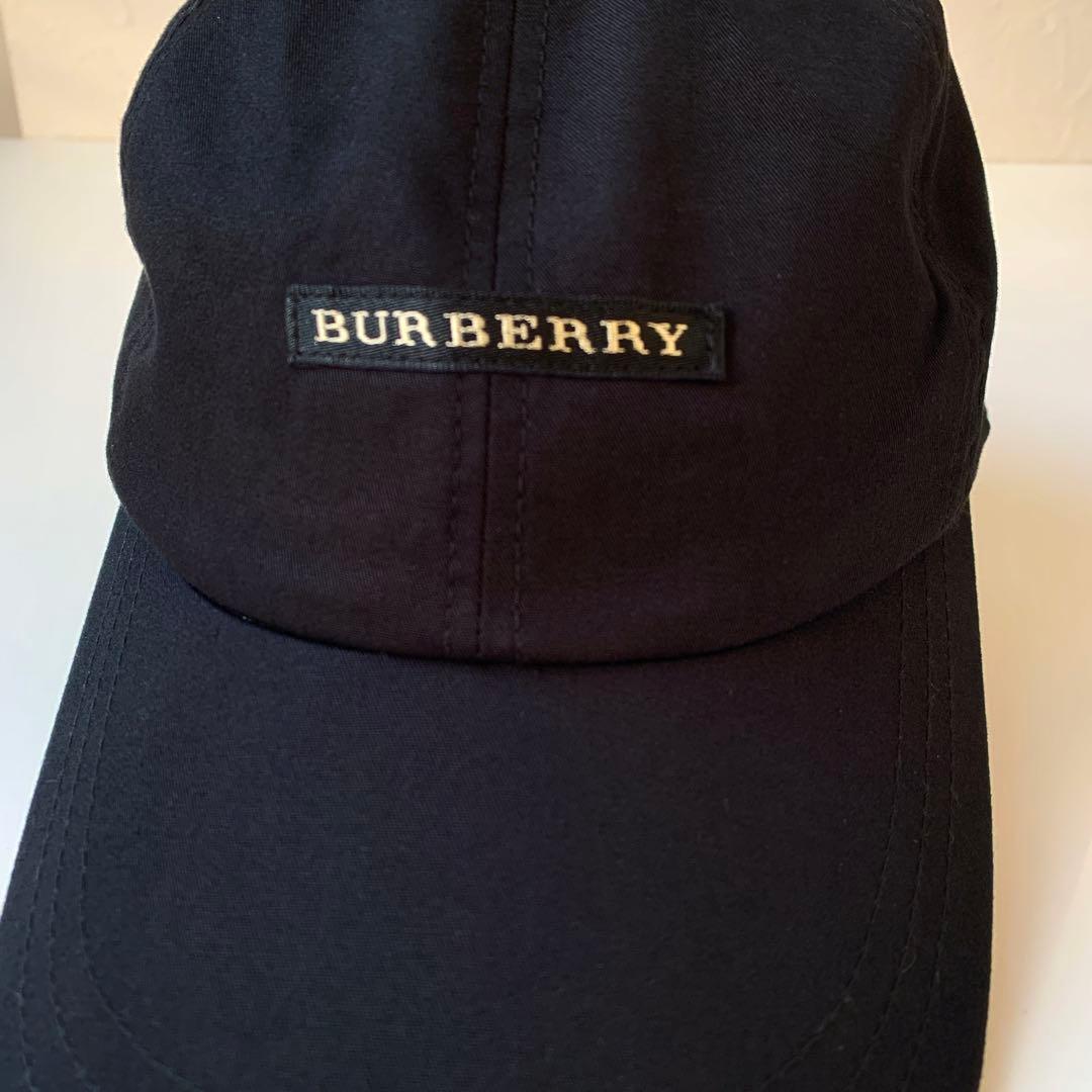 BURBERRY バーバリーゴルフ　ノバチェック　黒キャップ　美品