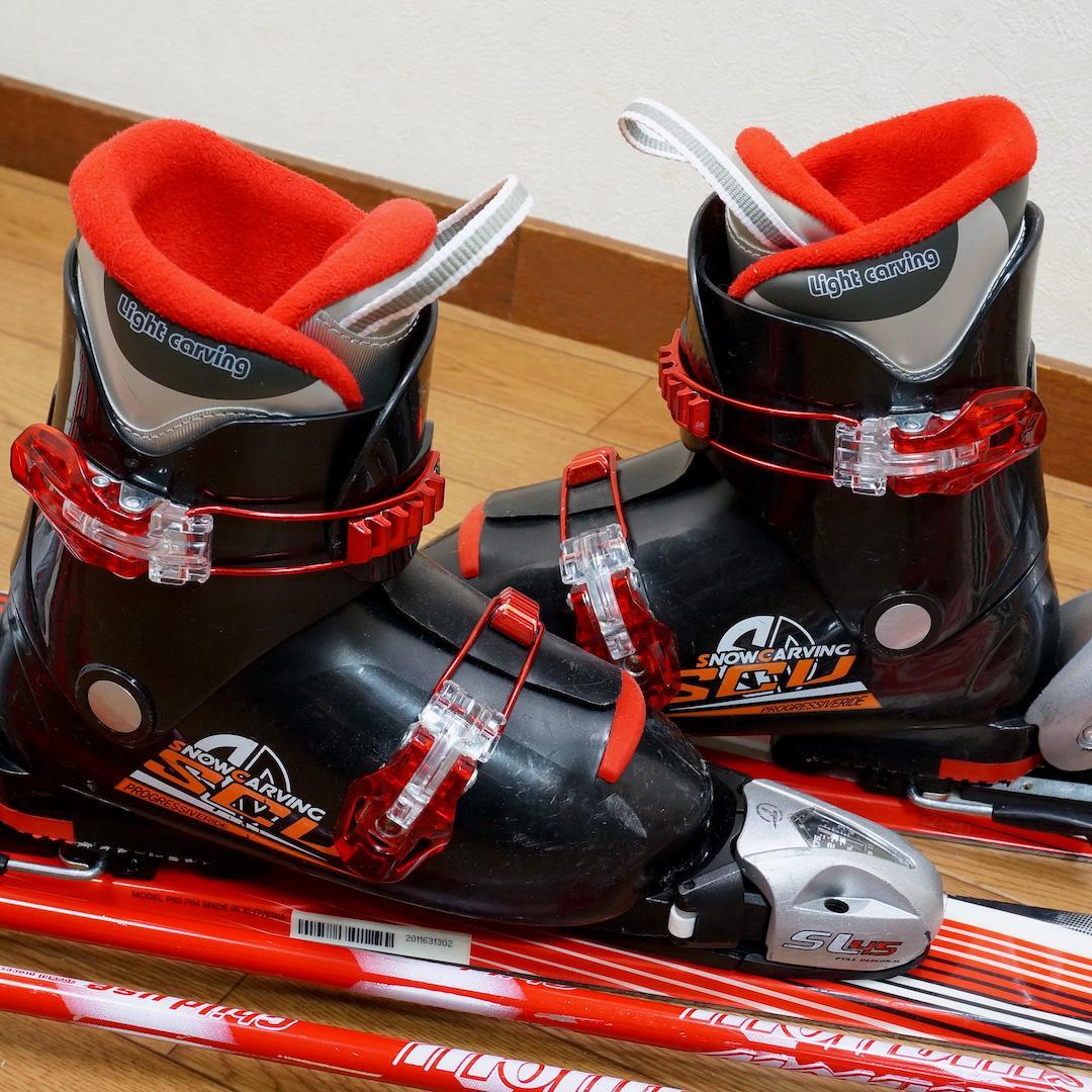 メンテ済 130cm 靴22cm ELAN スキーセット おまけ