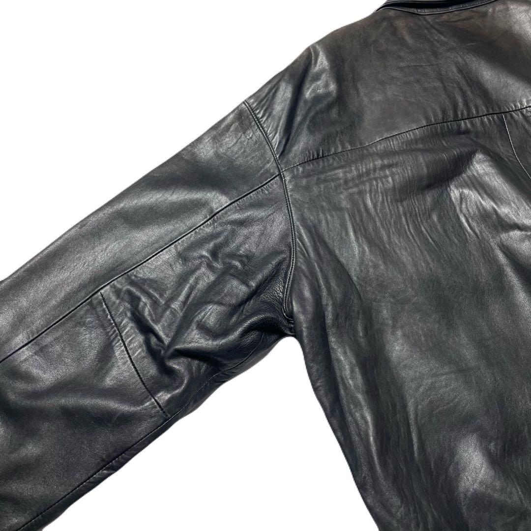 り*す様 【極上】90s 00s ラルフローレン レザージャケット ポニー無し