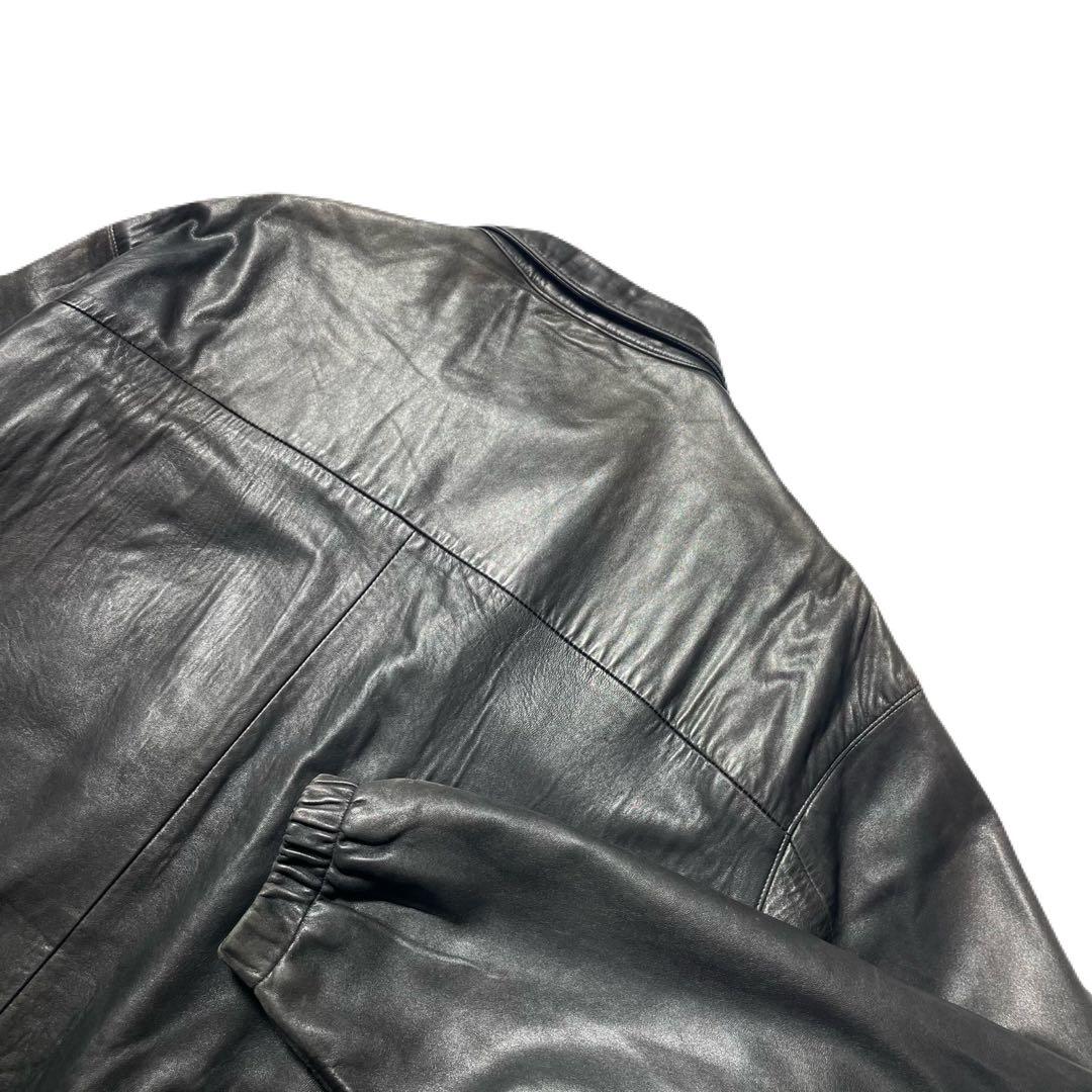 り*す様 【極上】90s 00s ラルフローレン レザージャケット ポニー無し