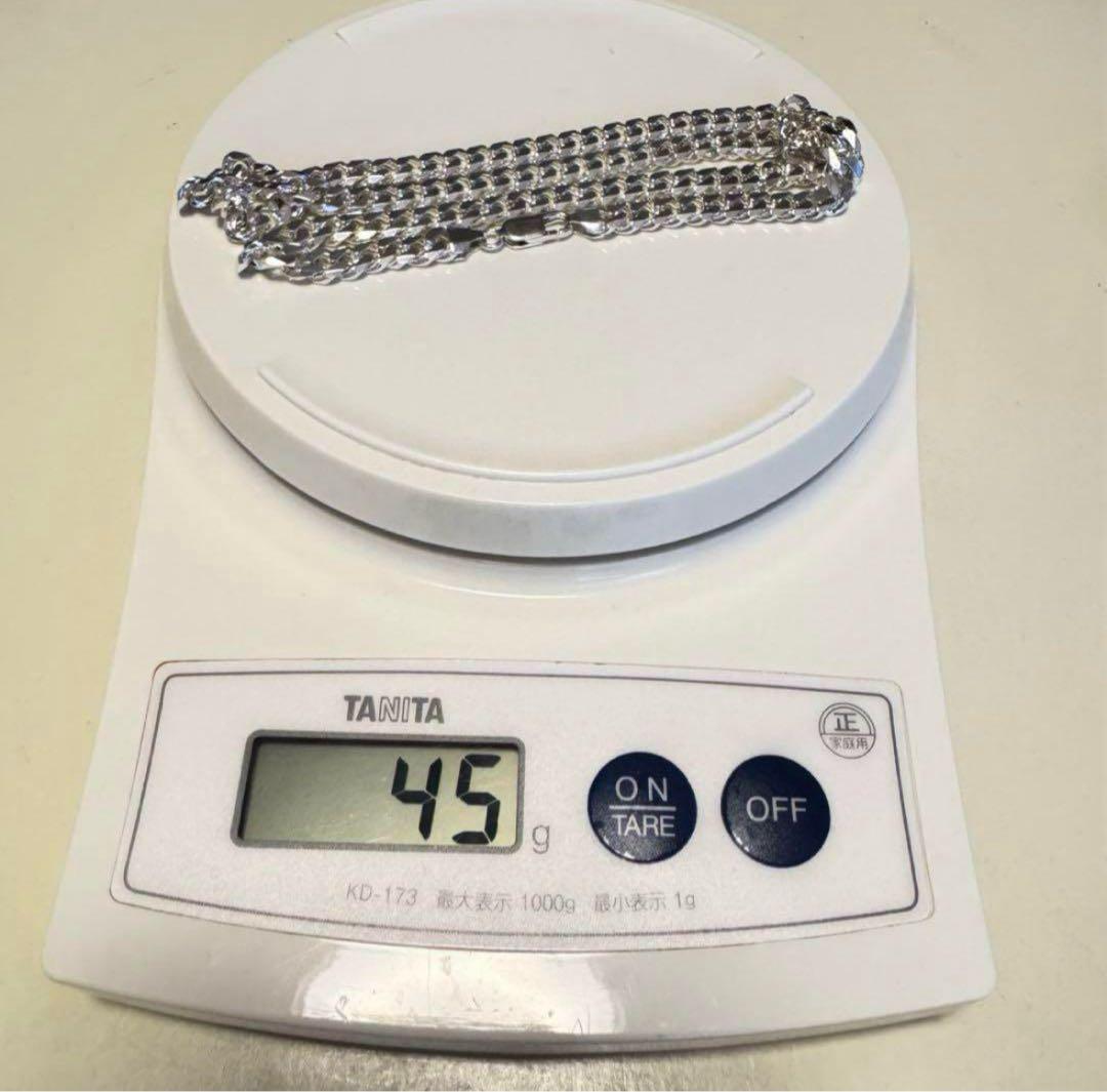 50cm 45g スターリングシルバー925　6面カット　喜平 刻印あり