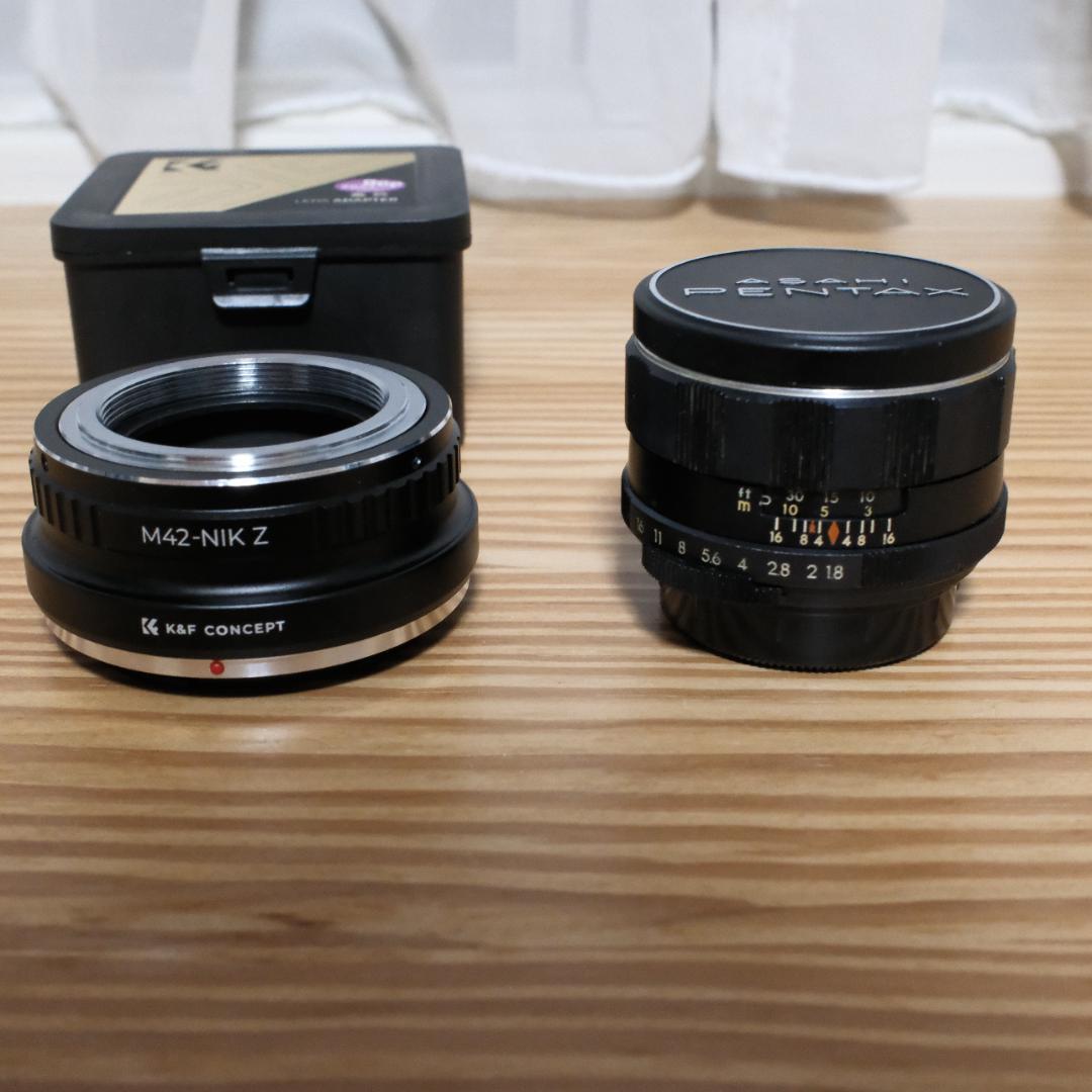 ペンタックス　Super-Takumar 55mm f/1.8 +アダプター