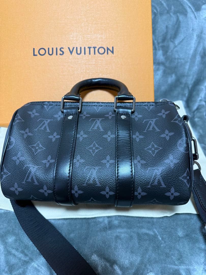 LOUIS VUITTON ブラック キーポル　バンドリエール　25 美品