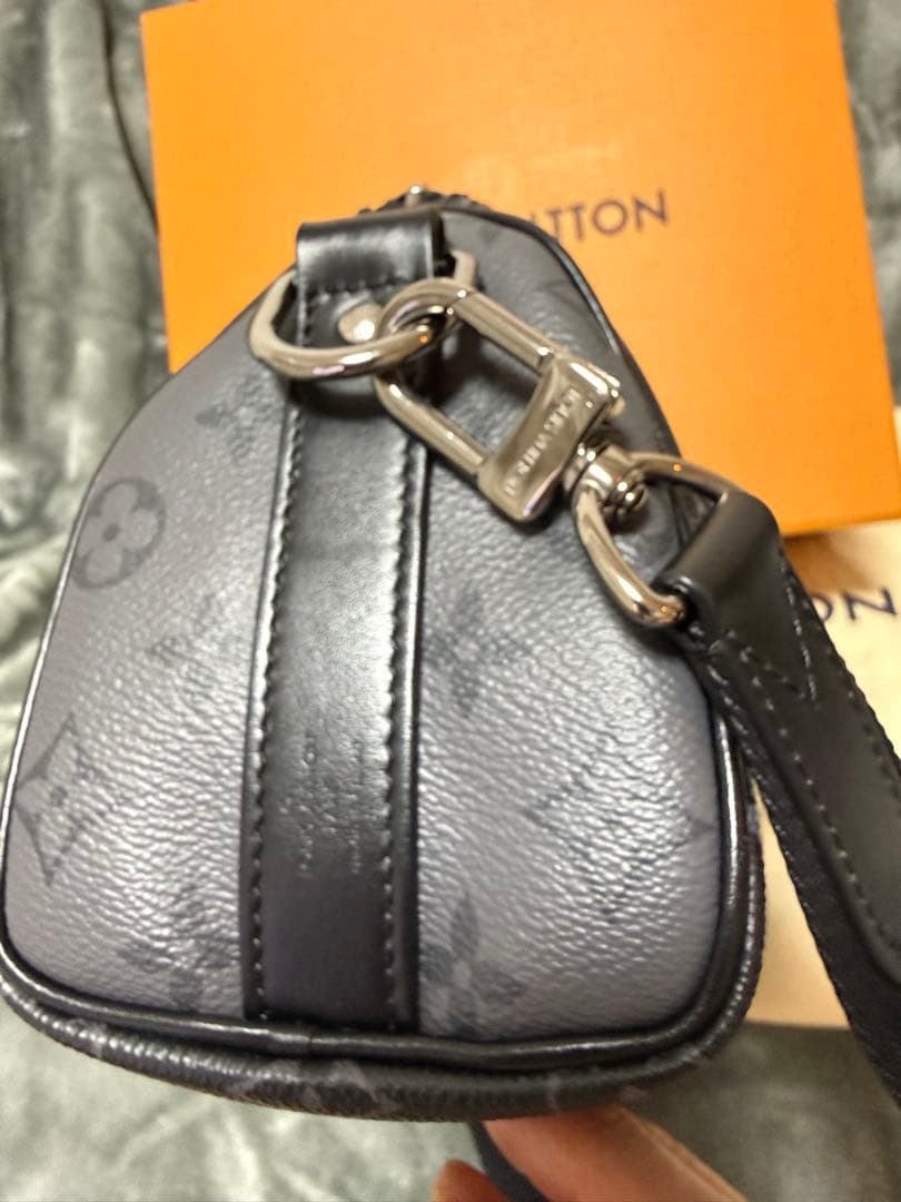 LOUIS VUITTON ブラック キーポル　バンドリエール　25 美品