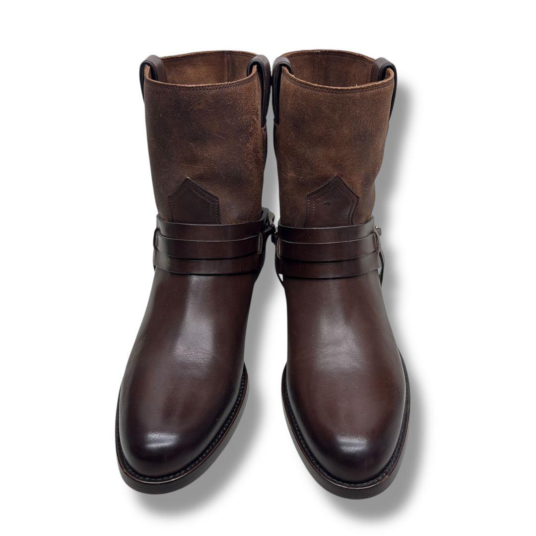 極美品■SARTORE【23.0】ハーネスブーツ レザー スエード ブラウン 茶