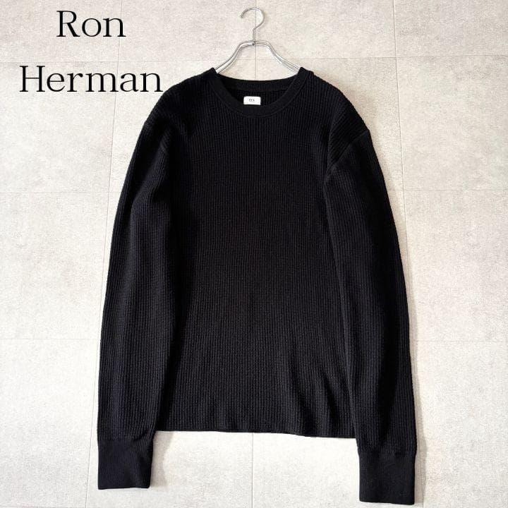 美品✨️RHC ロンハーマン ウールクルーネック リブニット M ブラック 黒