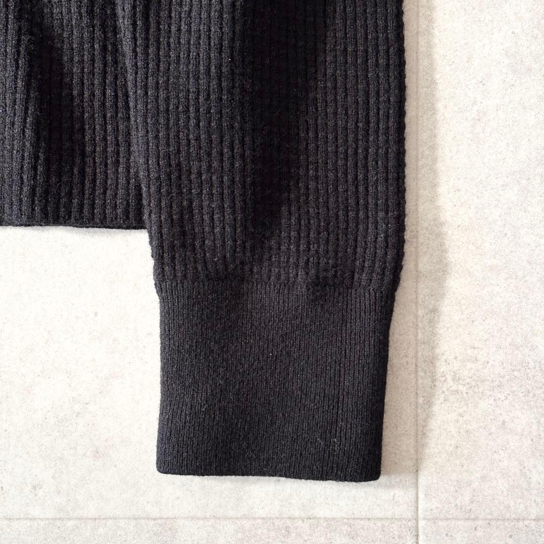 美品✨️RHC ロンハーマン ウールクルーネック リブニット M ブラック 黒