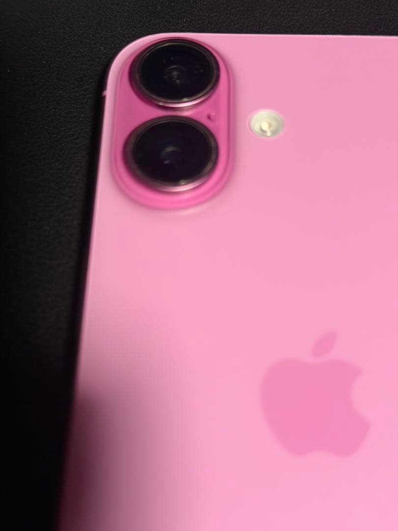 iPhone16 128gb simフリー　ピンク　美品　フィルム付き