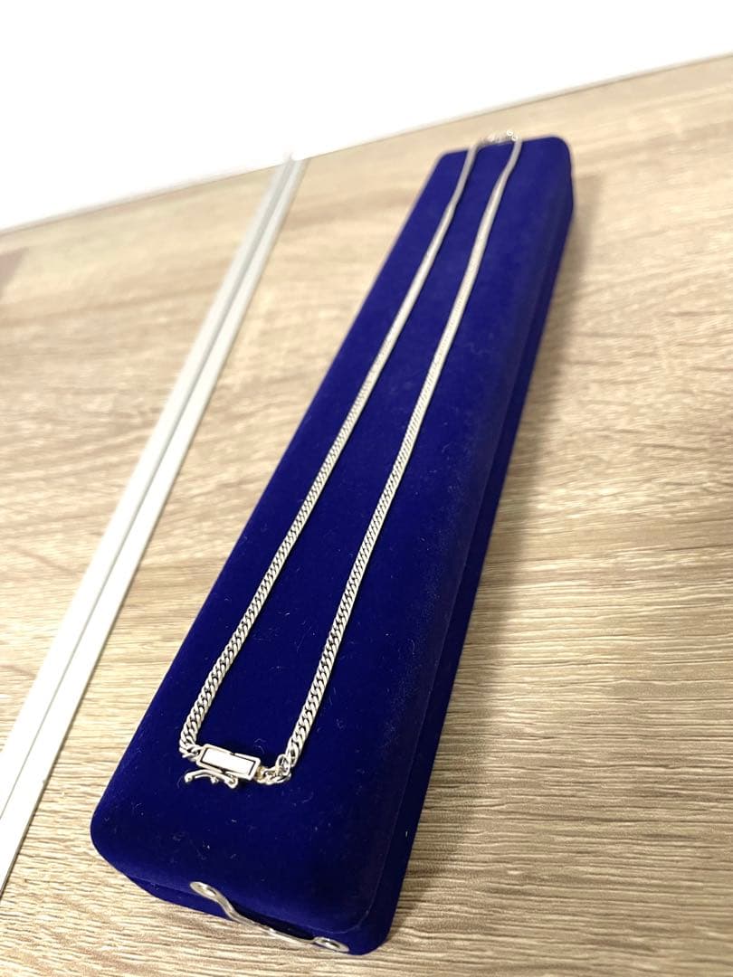 Pt850 喜平ネックレス 6面ダブル 11g 45cm 造幣局刻印