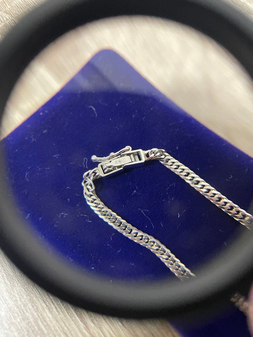 Pt850 喜平ネックレス 6面ダブル 11g 45cm 造幣局刻印