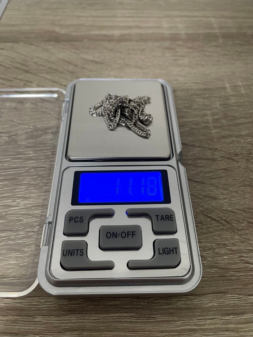 Pt850 喜平ネックレス 6面ダブル 11g 45cm 造幣局刻印