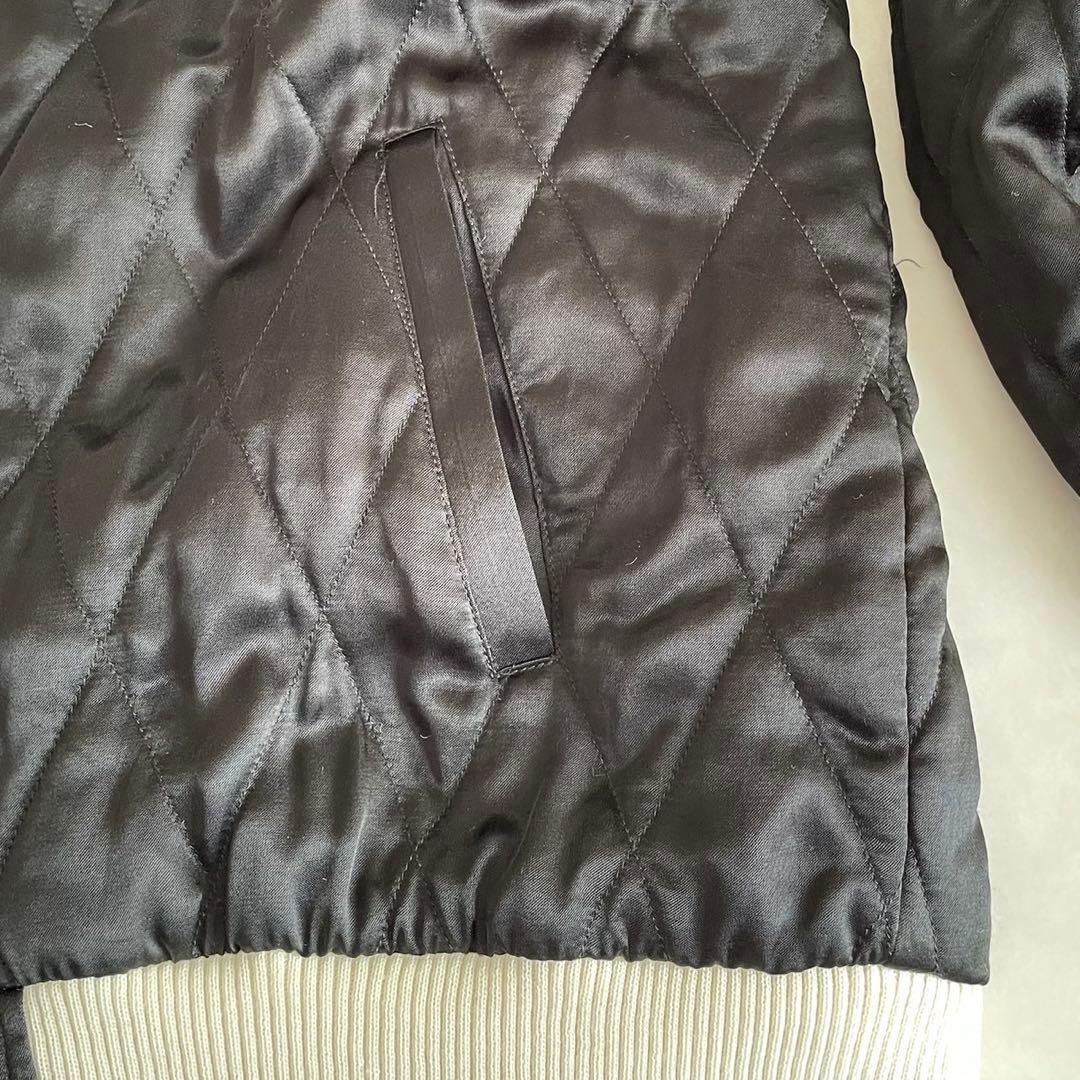 HOUSTON JAPAN ALASKA 刺繍スカジャン ブラック