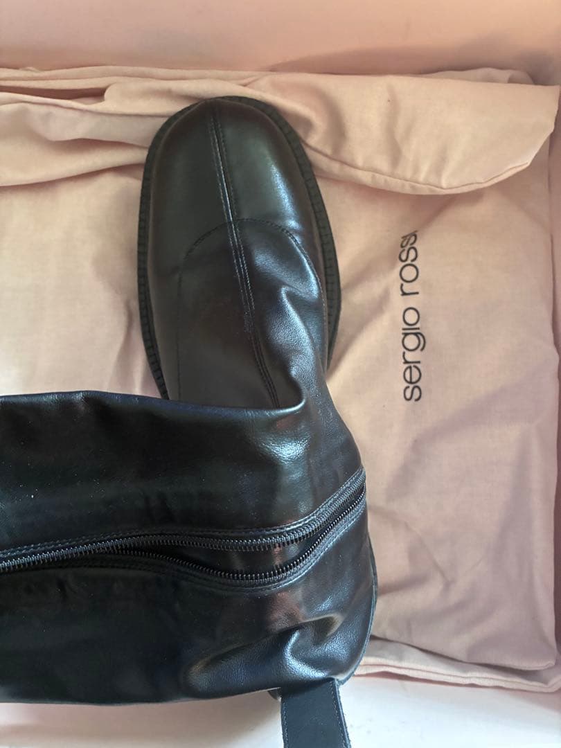 Sergio Rossi ブラック ニーハイブーツ