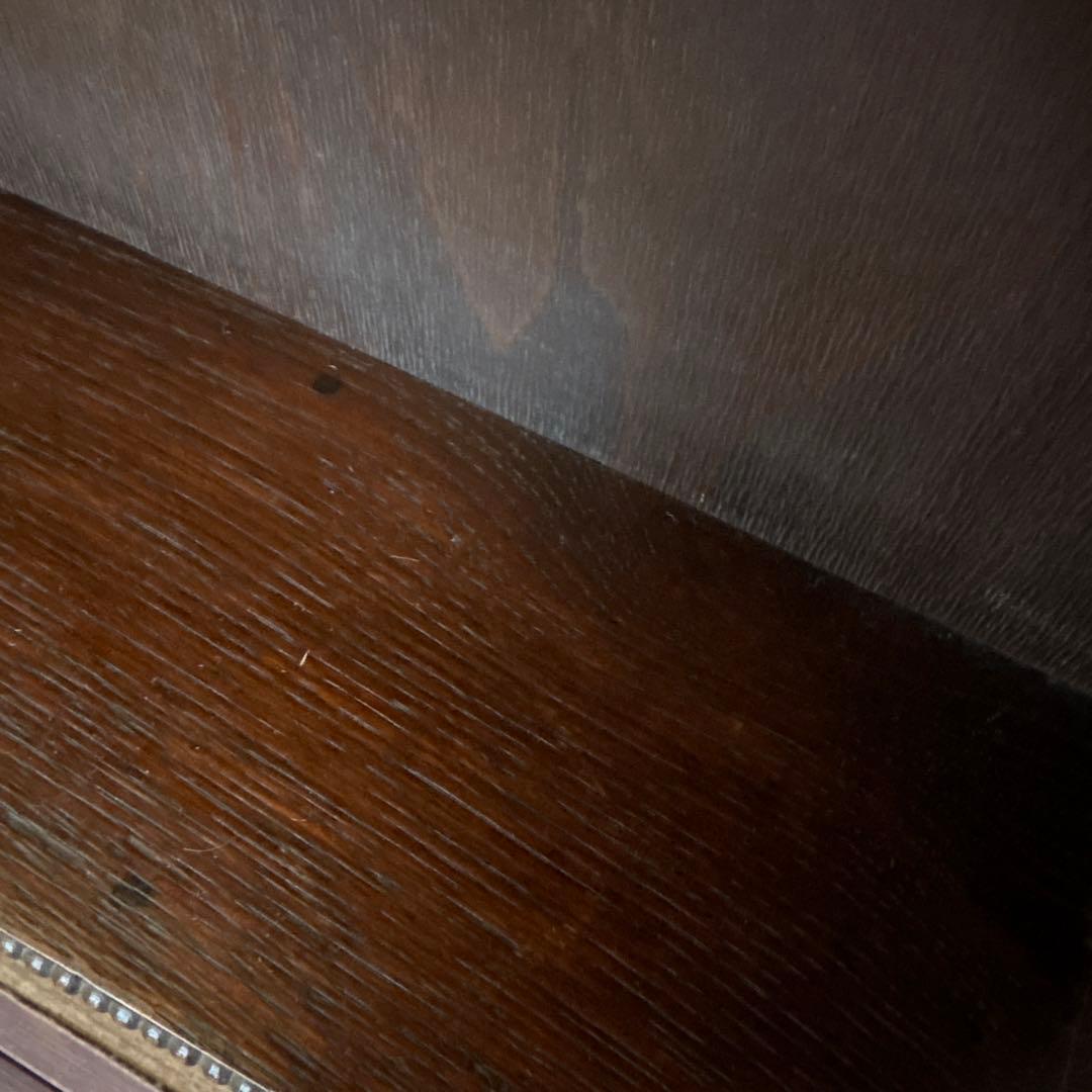 イギリスアンティーク　オーク　飾り棚