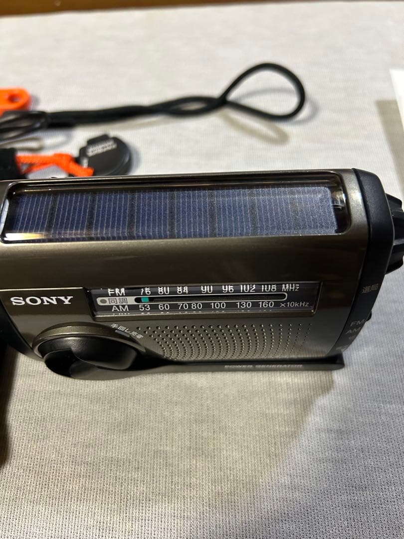 SONY FM/AMラジオ　ICF-B99 ブラック　黒　防災用品　手回し　避難