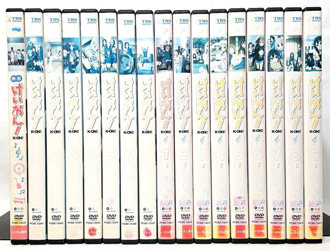 ケース無し//けいおん【1期+2期+劇場版】DVD 全17巻セット