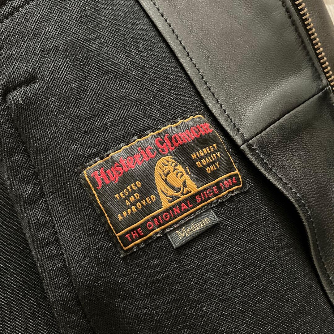 ヒステリックグラマー ライダースジャケット レザージャケット シングル 山羊革