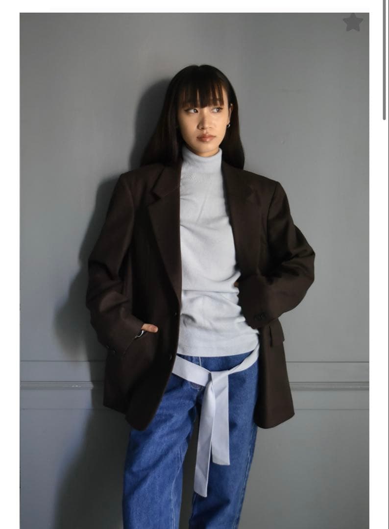 【JUUKIFF 】ベルト付きハイネックセーター