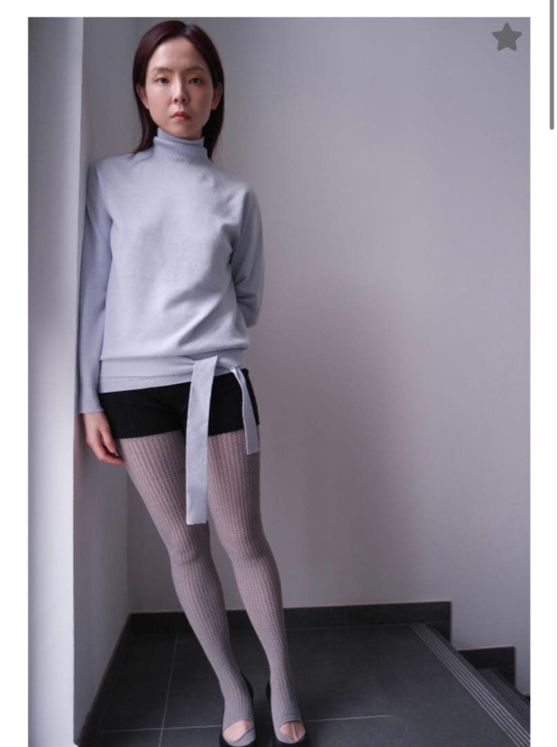 【JUUKIFF 】ベルト付きハイネックセーター