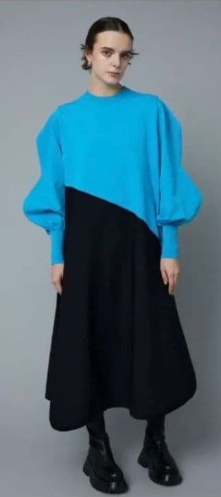 ヘリンドットサイ アシメワンピース