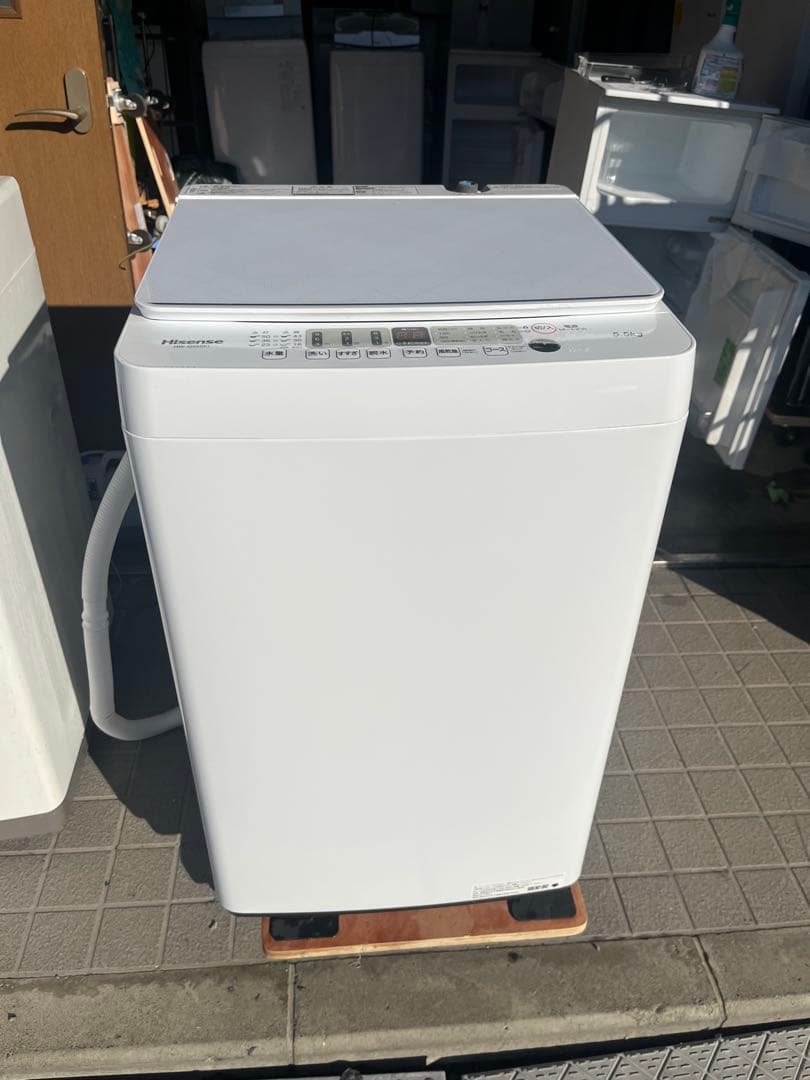 洗濯機 ハイセンス 2024年 HWG55BK1 5.5kg 全自動 美品◇