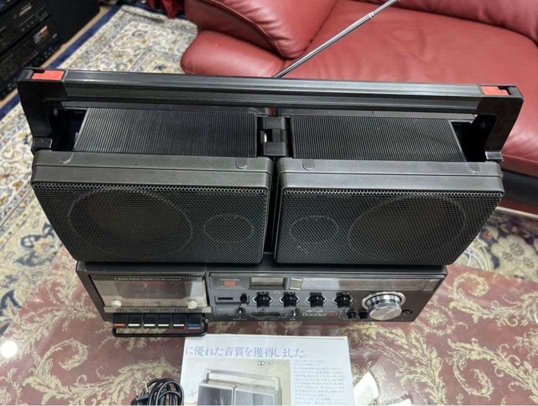希少東芝ボムビート ラジカセ RT-8700S メンテナンス済み動作品説明書付き